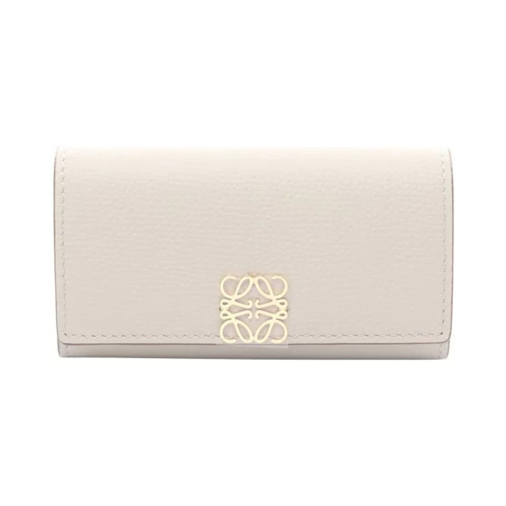 Loewe Anagram Case Leather Accessory Gray